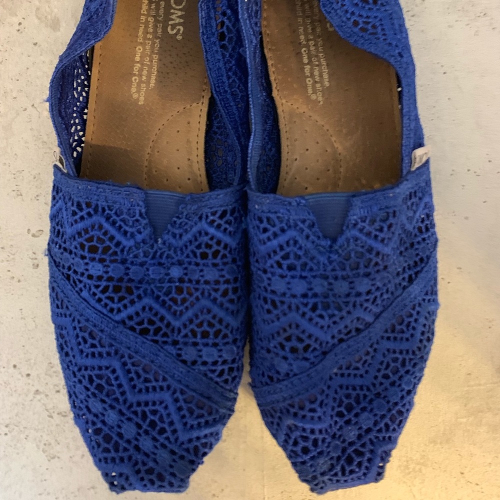 TOMS Blue Lace Shoes
